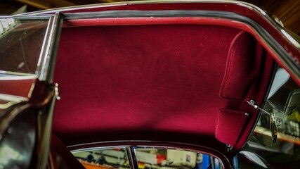 Custom red headliner replacement Ranger Seat Cover Miami FL